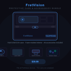 FretVision Protective Case & Accessories Bundle